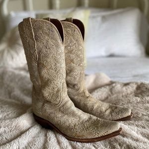 Lucchese Gold Metallic boots